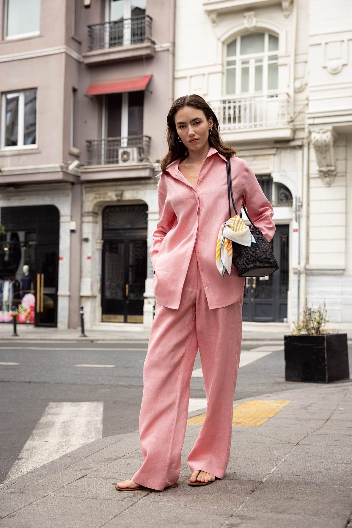 Pembe Summer Gömlek