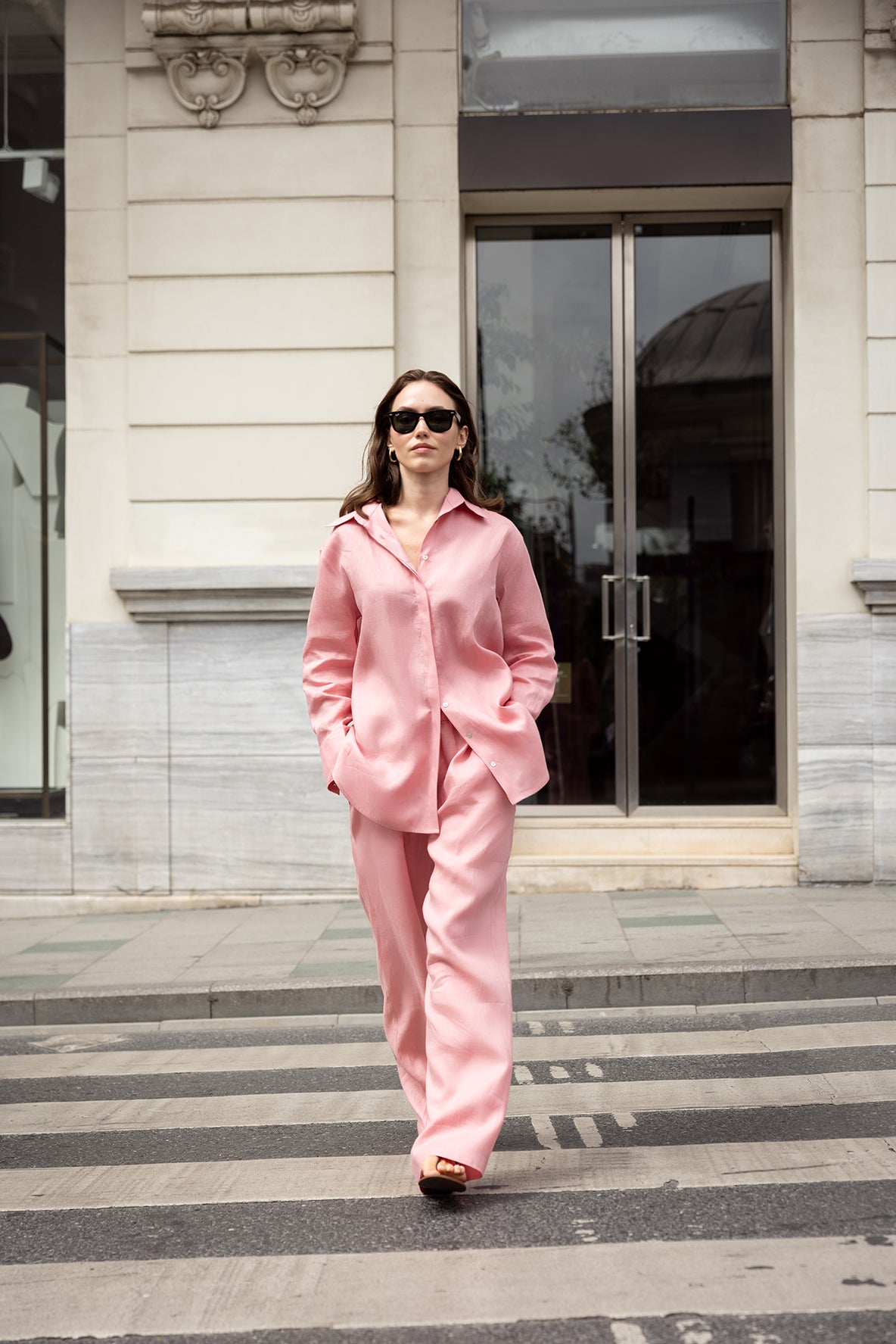 Pembe Summer Gömlek