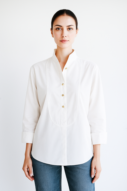 Beyaz Nora Gömlek
