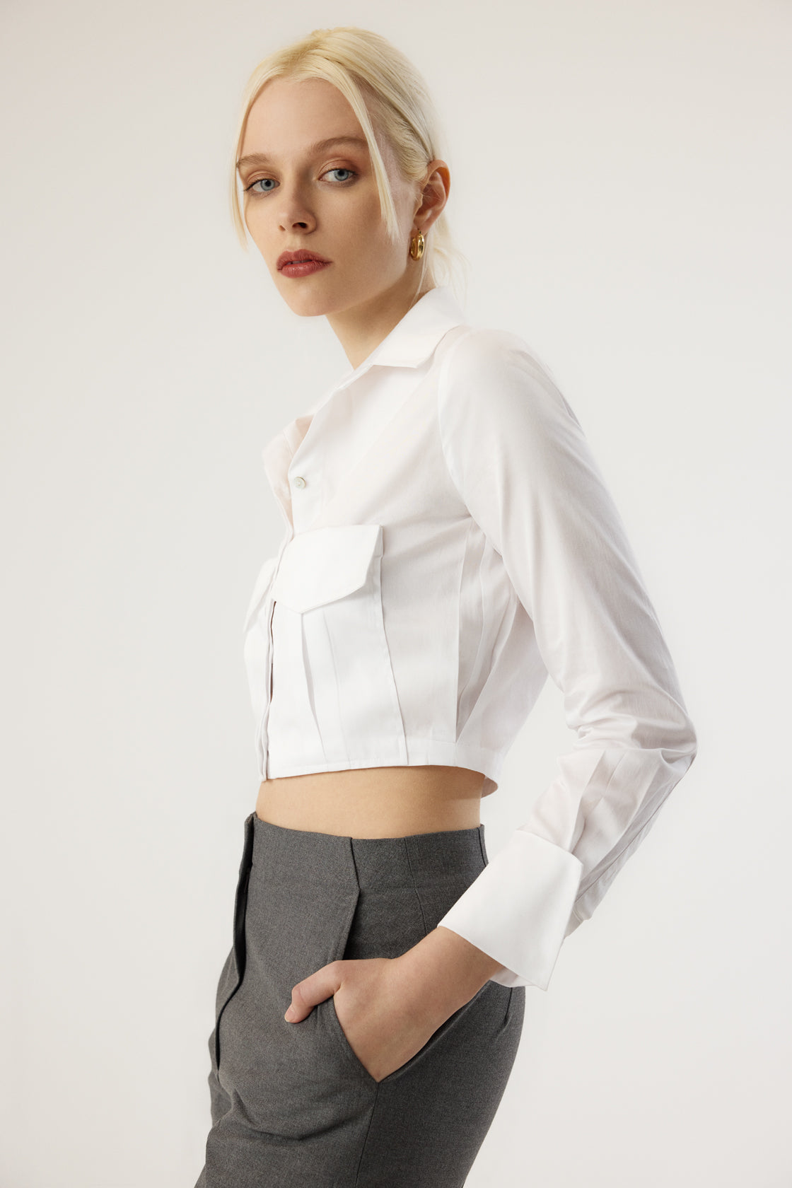 Aura Crop Shirt